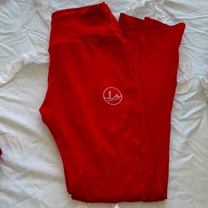 Ryderwear Scrunch Bum Leggings - Red - Small